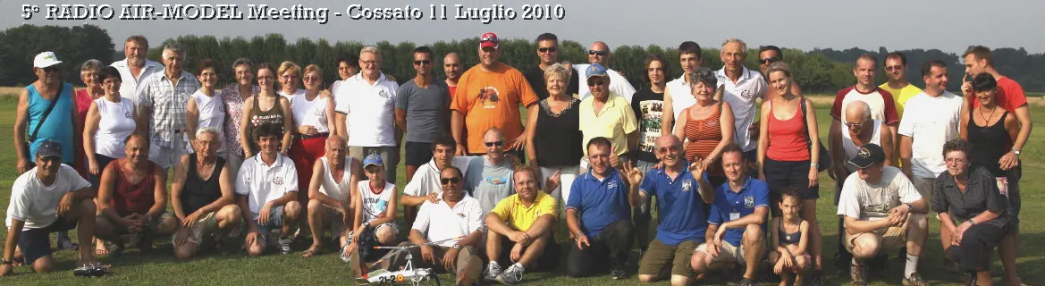 Foto di gruppo: 5° Radio Air-Model Meeting, 11 luglio 2010