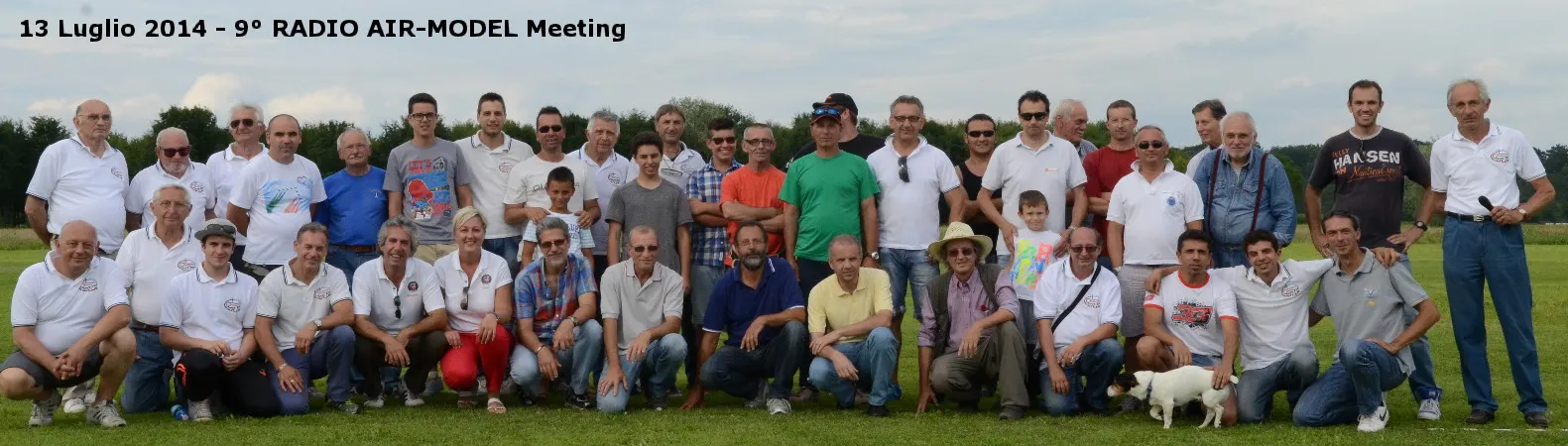 Foto di gruppo: 9° Radio Air-Model Meeting, 13 luglio 2014