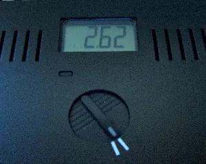 Dalla lettura lo "squilibrio" espresso in Volt ca. risulta di 2,62 V.
